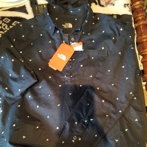 The north face mens pullover button up